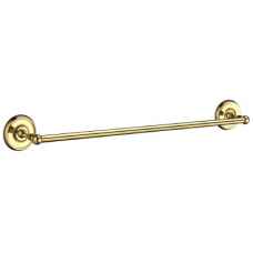 Smedbo Villa Single Towel Rail Polished Brass